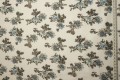Tkanina wiskozowa - błękitne kwiaty