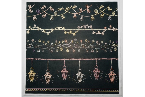 Panel poduszkowy - kolorowe lampki