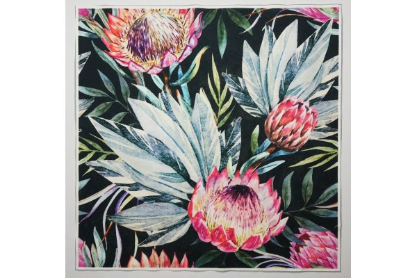 Panel poduszkowy - tropikalne kwiaty