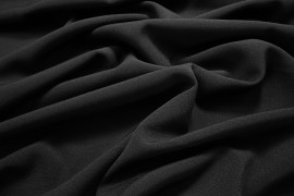 Tkanina sukienkowa z lycrą - kolor czarny