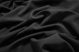 Tkanina sukienkowa z lycrą w kolorze czarnym