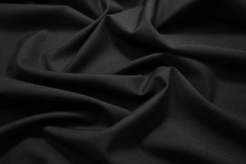 Tkanina wiskozowa z lycrą - kolor czarny