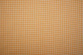 Bawełna vichy - pomarańczowa kratka, 3 mm