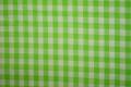 Bawełna vichy - jasnozielona kratka, 1 cm
