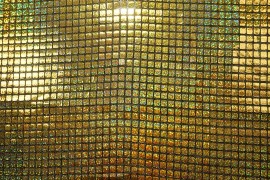 Kwadraty hologramowe w złotym kolorze