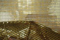 Tkanina dekoracyjna - złote kropki