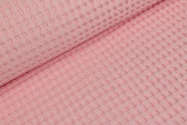 Bawełna wafel duży - Baby Pink