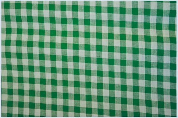 Bawełna vichy 1 cm – green