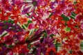 Tkanina wiskozowa - tropikalne kwiaty