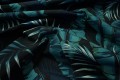 Tkanina wodoodporna – zielono-niebieskie liście