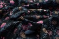 Tkanina wodoodporna – różowo-szałwiowe kwiaty