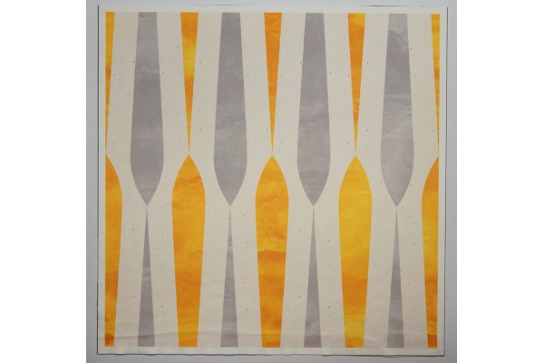 Panel poduszkowy - żółty pastelowy wzór 1