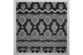 Panel poduszkowy - aztecki wzór, czarne tło