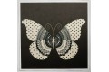 Panel poduszkowy - motyl na brązowym tle