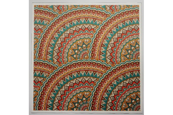 Panel poduszkowy - kolorowe wachlarze