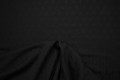 Bawełna wiskoza - czarny ażurowy wzór