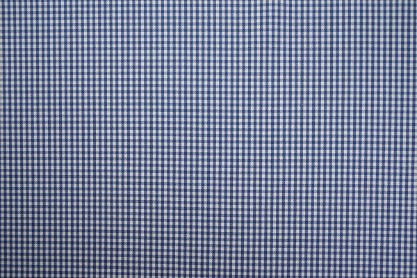 Tkanina bawełniana w kratkę - niebieska