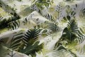 Tkanina ogrodowa wodoodporna – liście na białym tle