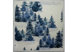 Panel poduszkowy - niebieski pejzaż