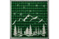Panel poduszkowy - góry na zielonej kratce