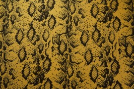 Lycra - wężowy wzór na złotym tle