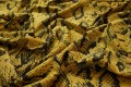 Lycra - wężowy wzór na złotym tle