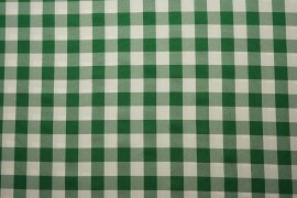 Tkanina dekoracyjna - kratka zielona