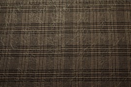 Tkanina bawełniana w kolorze beżowym z haftem