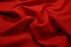 Tkanina lniana - kolor czerwony