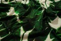 Dzianina bawełniana w zielone liście