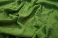 Tkanina szyfonowa zielona z cekinami