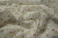 Bawełna haftowana w drobne, fioletowe kwiatki