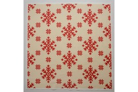 Panel poduszkowy - czerwone pikselowe śnieżynki