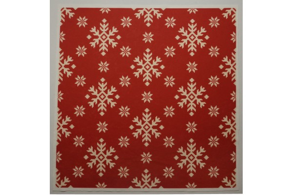 Panel poduszkowy - pikselowe śnieżynki