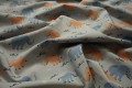 Bawełna perkal - kolorowe słonie na szarym tle