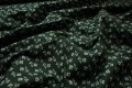 Tkanina sukienkowa - różyczki na zielonym tle