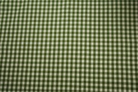 Bawełna - zielono-biała kratka, 8 mm