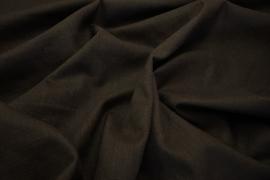 Tkanina lniana w kolorze ciemnobrązowym