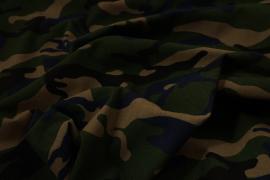 Tkanina bawełniana - kamuflaż granatowo-zielony