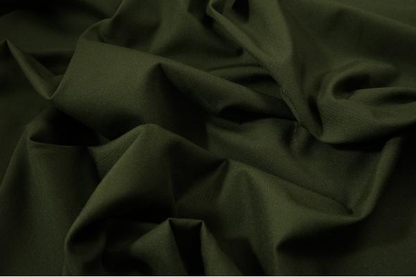 Tkanina wełniana - gabardyna w kolorze ciemnozielonym