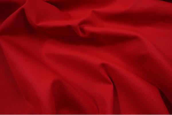Bawełna panama w kolorze czerwonym