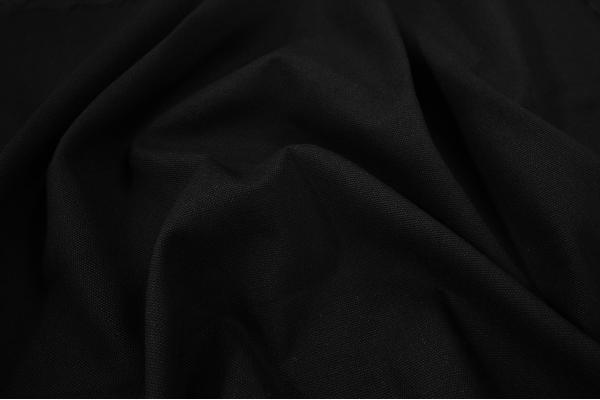 Bawełna panama w kolorze czarnym