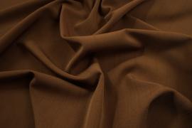Tkanina sukienkowa z domieszką lycry w kolorze brązowym
