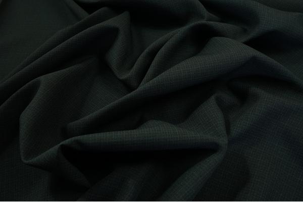 Tkanina sukienkowa w kolorze ciemnozielonym w kratkę