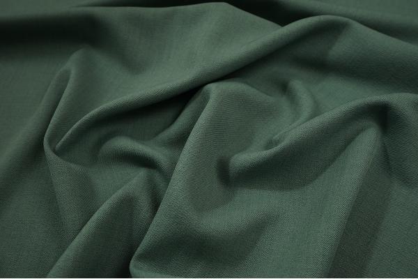 Tkanina sukienkowa z domieszką lycry i wiskozy w kolorze zielonym