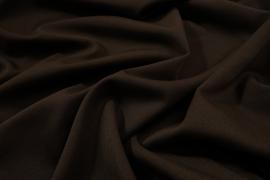 Tkanina sukienkowa z domieszką lycry i wiskozy w kolorze ciemnobrązowym