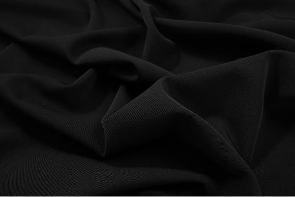 Tkanina sukienkowa bi-stretch z lycrą w kolorze czarnym