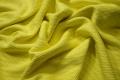 Tkanina wełniana w kolorze żółtym z prążkiem
