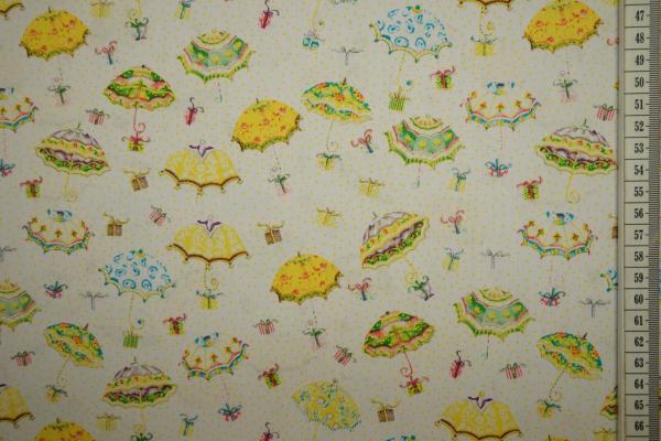 Bawełna drukowana - kolorowe parasolki