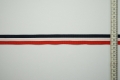 Lamówka - granatowy, biały, czerwony, 2.5 cm